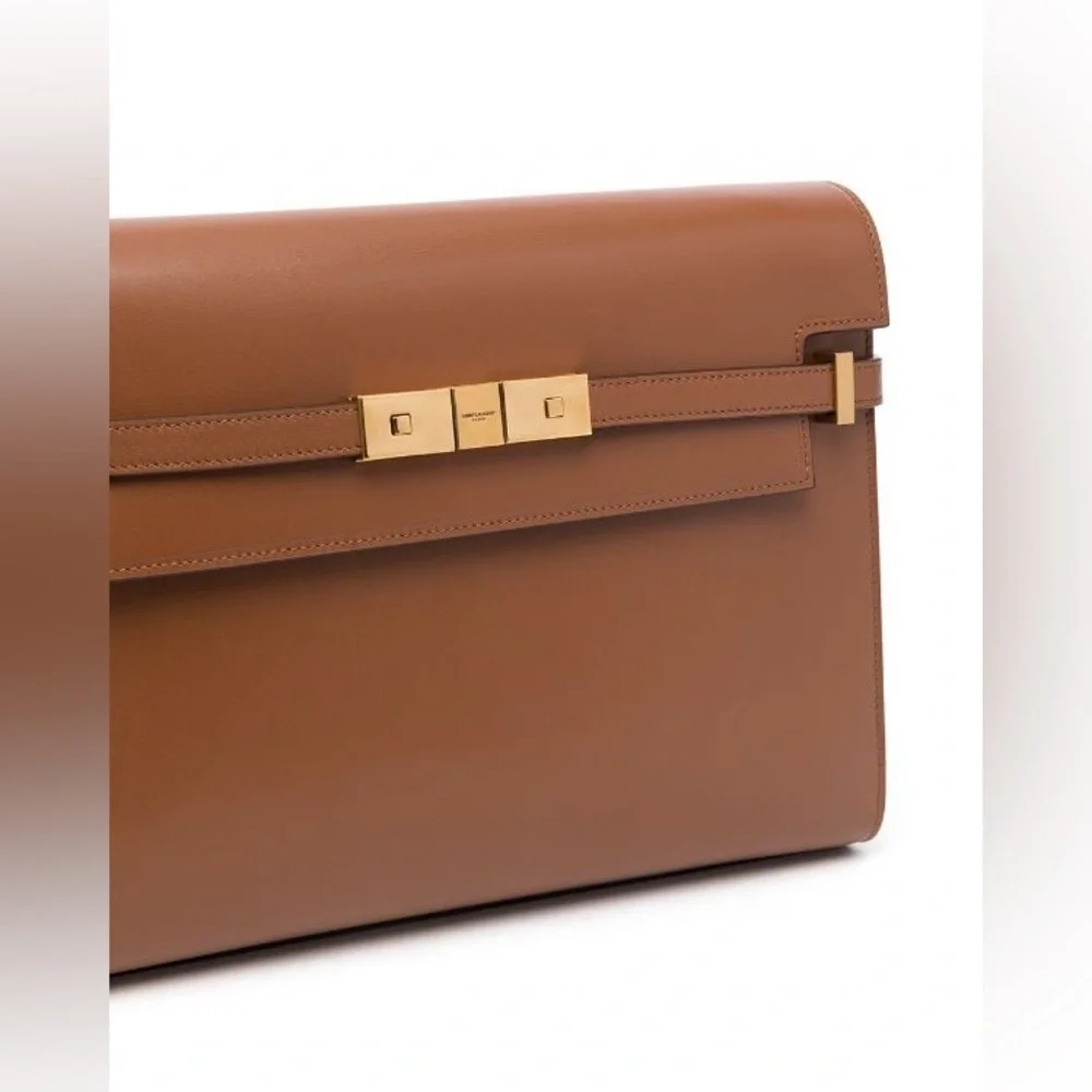 💯%Authentic!Brand New!Saint Laurent Manhattan Small Shoulder Bag In Box Leather